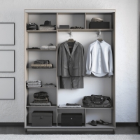 Шкаф-купе Экспресс 3дв. -ДСП, 180х45х220, Ясень шимо светлый