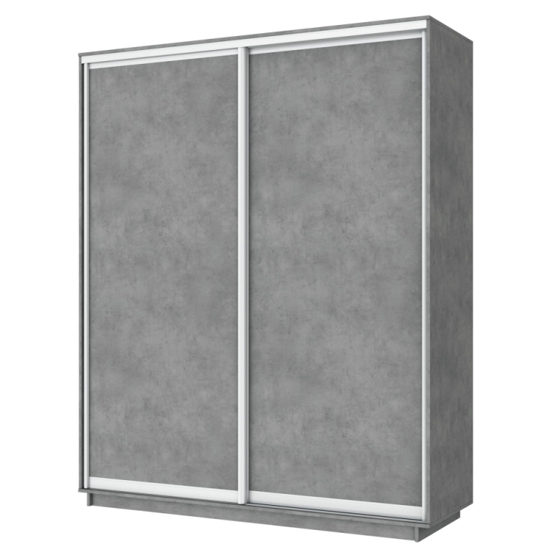 Шкаф-купе Экспресс, 2дв.-ДСП, 180х45х220, Бетон
