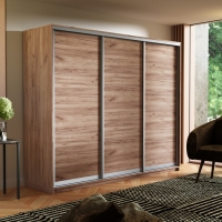 Шкаф-купе Экспресс 3дв.-ДСП, 180х60х240, Крафт табачный