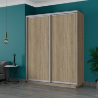 Шкаф-купе Экспресс, 2дв.-Зеркала, 180х60х220, Сонома