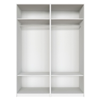 Распашной шкаф Локер 800+800 ("WingLine") Белый снег