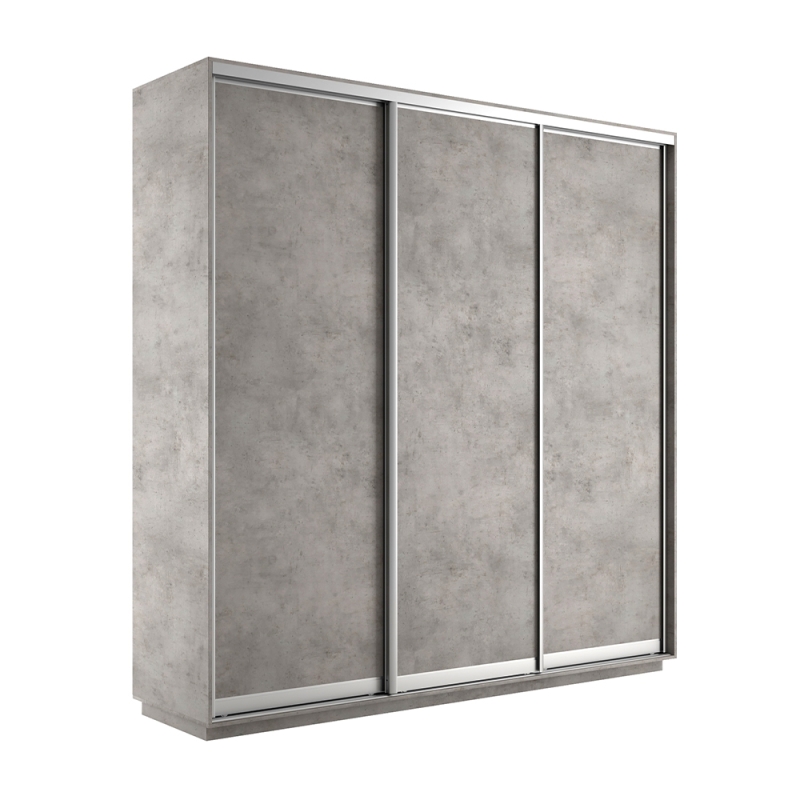 Шкаф-купе Экспресс 3дв. -ДСП, 180х45х240, Бетон