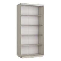 Шкаф-купе Мини с полками, 90х45х190, Ясень шимо светлый