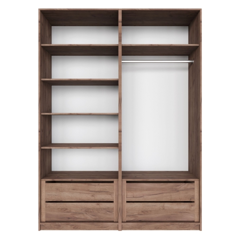 Распашной шкаф Локер 800+800 "WingLine" Крафт табачный