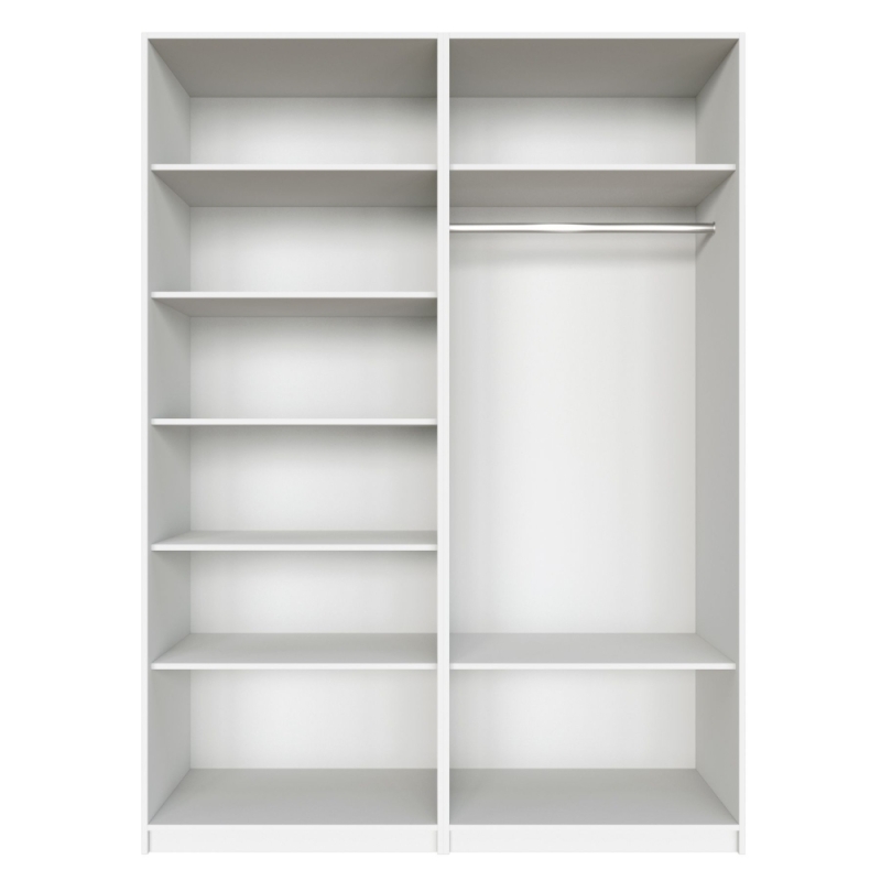 Распашной шкаф Локер 800+800 ("WingLine") Белый снег