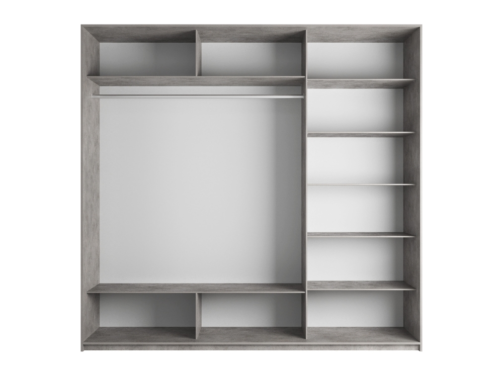 Шкаф-купе Прайм 3дв.-ДСП, 210х57х230, Бетон