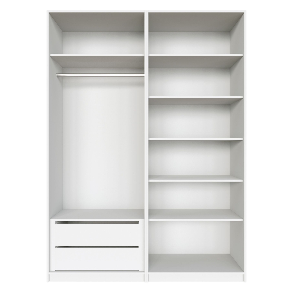 Распашной шкаф Локер 800+800 (Распашной) Белый снег