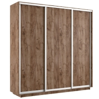 Шкаф-купе Экспресс 3дв. -ДСП, 240х45х220, Дуб табачный
