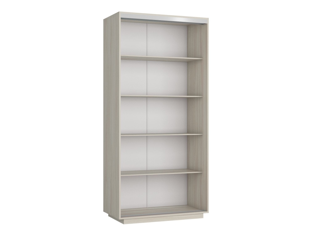 Шкаф-купе Мини с полками, 90х45х190, Ясень шимо светлый