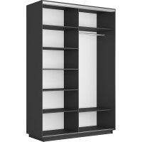 Шкаф-купе Экспресс, 2дв.-ДСП, 160х60х220, Серый диамант