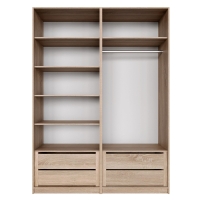 Распашной шкаф Локер 800+800 "Push to Move"/Правый Сонома