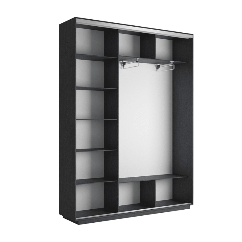 Шкаф-купе Фотопечать 3дв. Фиолетовый дым, 180х45х240, Венге