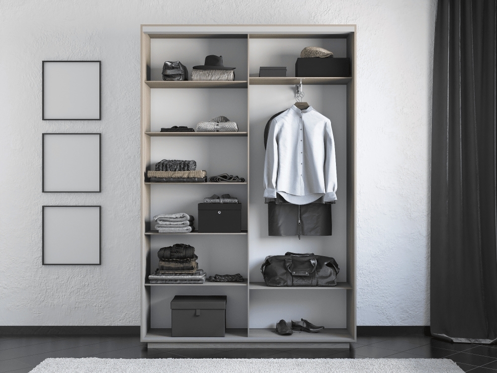 Шкаф-купе Экспресс, 2дв.-ДСП, 160х45х240, Ясень Шимо светлый