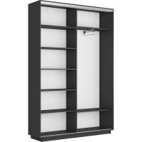 Шкаф-купе Экспресс, 2дв.-ДСП, 140х45х220, Серый диамант