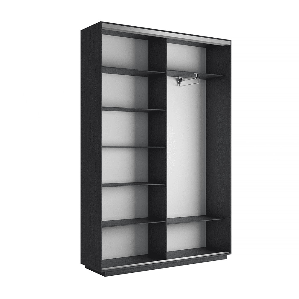 Шкаф-купе Фотопечать, 2дв. Морские волны, 160х45х220, Венге