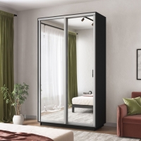 Шкаф-купе Экспресс Хит, 2дв.-зеркала, 120х60х220, Серый диамант