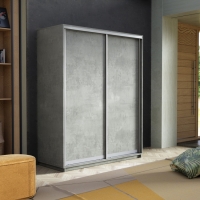 Шкаф-купе Экспресс, 2дв.-ДСП, 140х60х220, Бетон