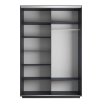 Шкаф-купе Экспресс, 2дв.-Зеркала, 120х60х240, Венге