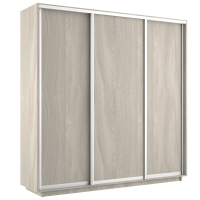 Шкаф-купе Экспресс 3дв.-ДСП, 240х60х220, Ясень Шимо Светлый