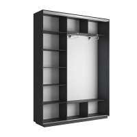 Шкаф-купе Фотопечать 3дв. Листья золото, 180х45х220, Венге