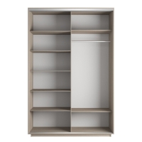 Шкаф-купе Фотопечать, 2дв. Фиолетовый дым, 120х60х240, Ясень шимо светлый