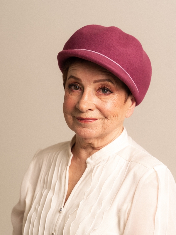 Кепка женская теплая, шерсть, берет шерстяной