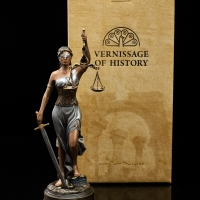 Статуэтка "Вернисаж истории", Греческая богиня Фемида со змеей, ПС, Патина Вернисаж, 22 см