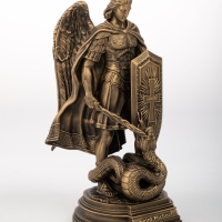 Статуэтка "Вернисаж истории", Архангел Михаил, малая, 23 см патина бронза