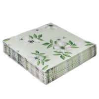 Салфетки бумажные , "Жасмин зеленый фон" Bulgaree Green,  33*33 см, 3 слоя, 20 шт.