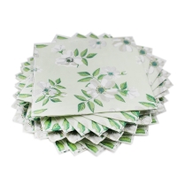 Салфетки бумажные , "Жасмин зеленый фон" Bulgaree Green,  33*33 см, 3 слоя, 20 шт.