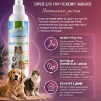 Спрей для уничтожения запаха мочи собак и кошек Canina NovaGard Green (Канина Нова Гард Грин), 200 мл