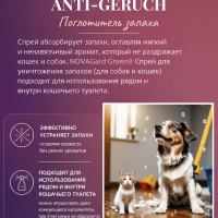 Спрей для уничтожения запаха мочи собак и кошек Canina NovaGard Green (Канина Нова Гард Грин), 200 мл
