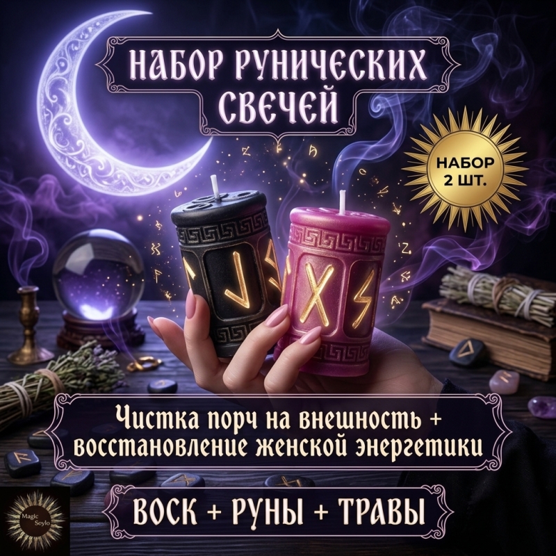 Набор рунических свечей - самая обаятельная